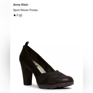 Ann Klein Sport Xfactor Black Platform Pumps, 10